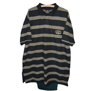 Guinness Polo Shirt Men's XXL Black Beige Big & Tall